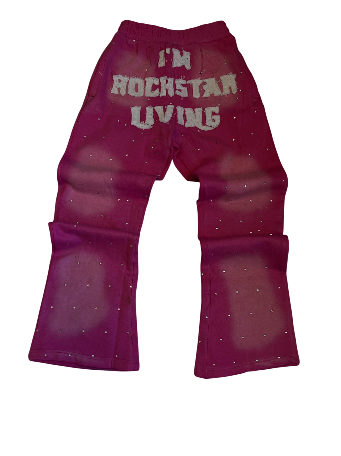 Show Rocker Flared Sweats - Pink
